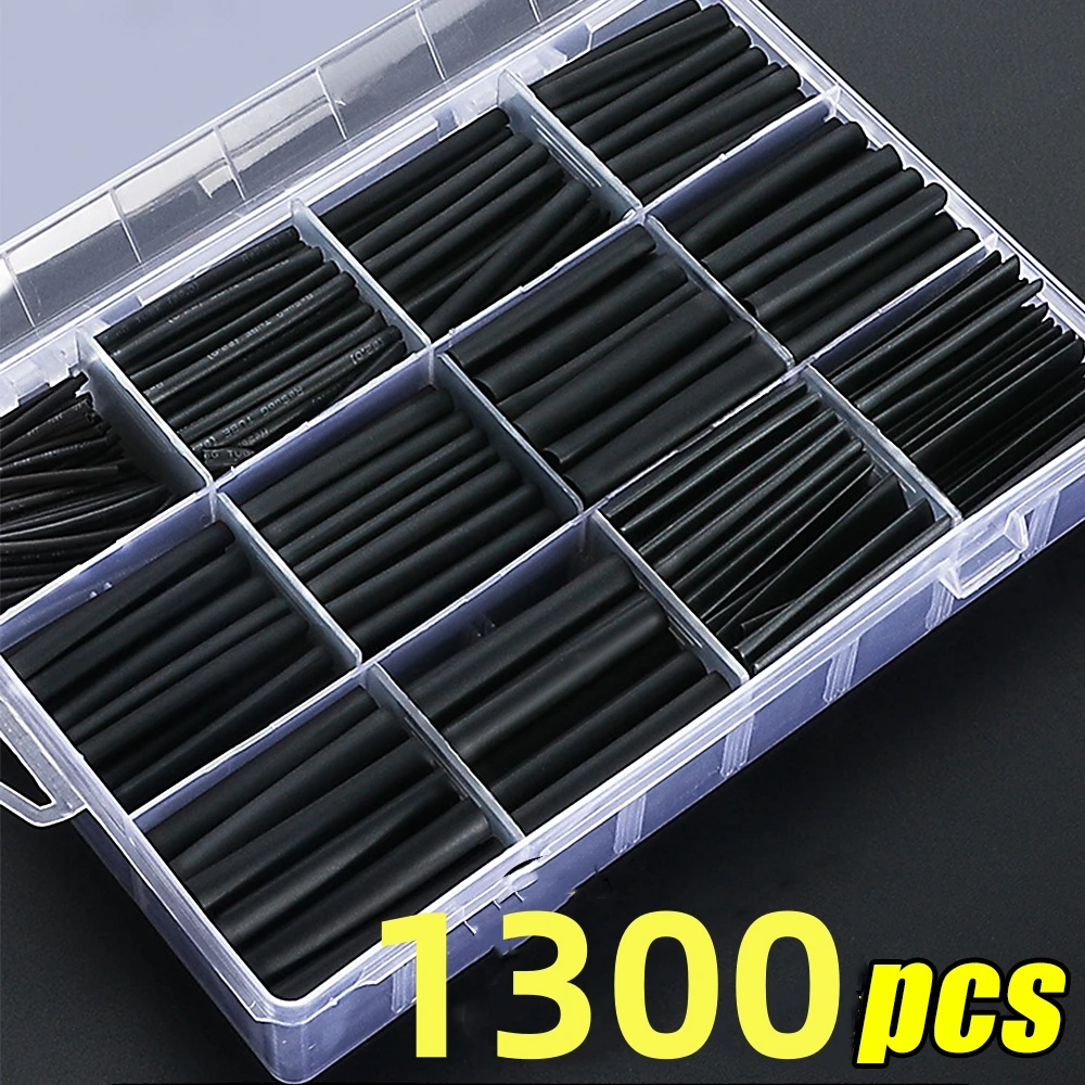 1300/127Pcs Schrumpfschlauch Schläuche Sortiment Kit Elektrische Verbindung Elektrische Draht Wrap Kabel Isolierung Ärmeln – Detail 1