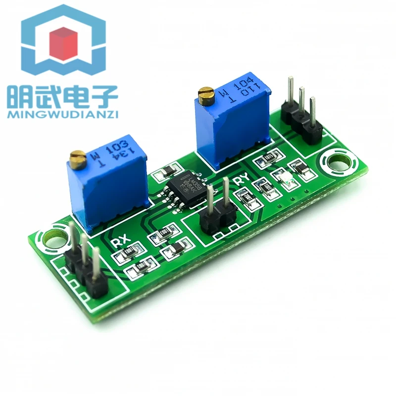 

LM358 weak signal amplifier voltage amplifier two-stage operational amplifier module single power supply signal collector