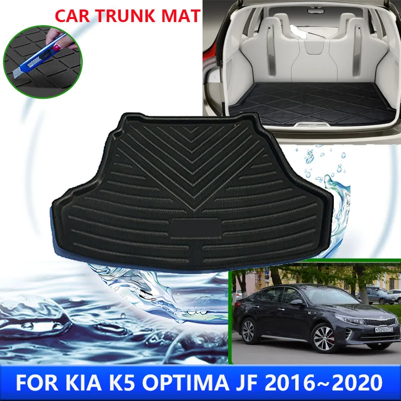

For Kia K5 Optima JF 2016~2020 2017 2018 2019 Car Rear Trunk Protector Pads Auto Waterproof Liner Anti-Fouling Mat Accessories