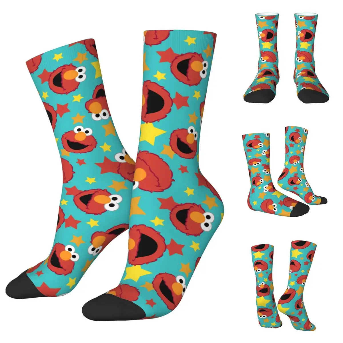

SESAME Street Elmo Men and Women printing Socks,Leisure Applicable throughout the year Dressing Gift