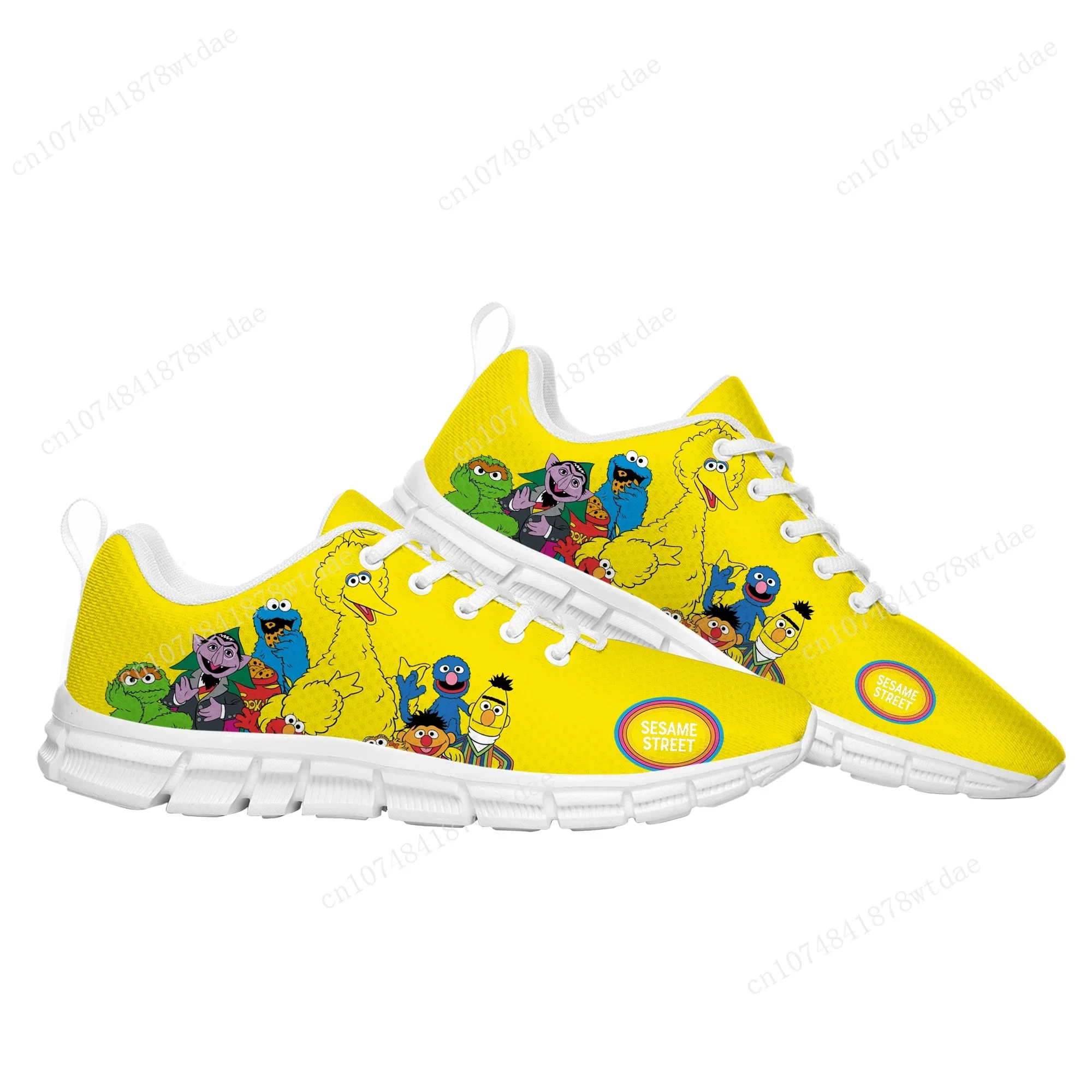 Anime Cartoon Fashion S-Sesame S-Street Sports Shoes Mens Women Teenager Kids Sneakers High Quality Sneaker Catton Custom Shoe 2