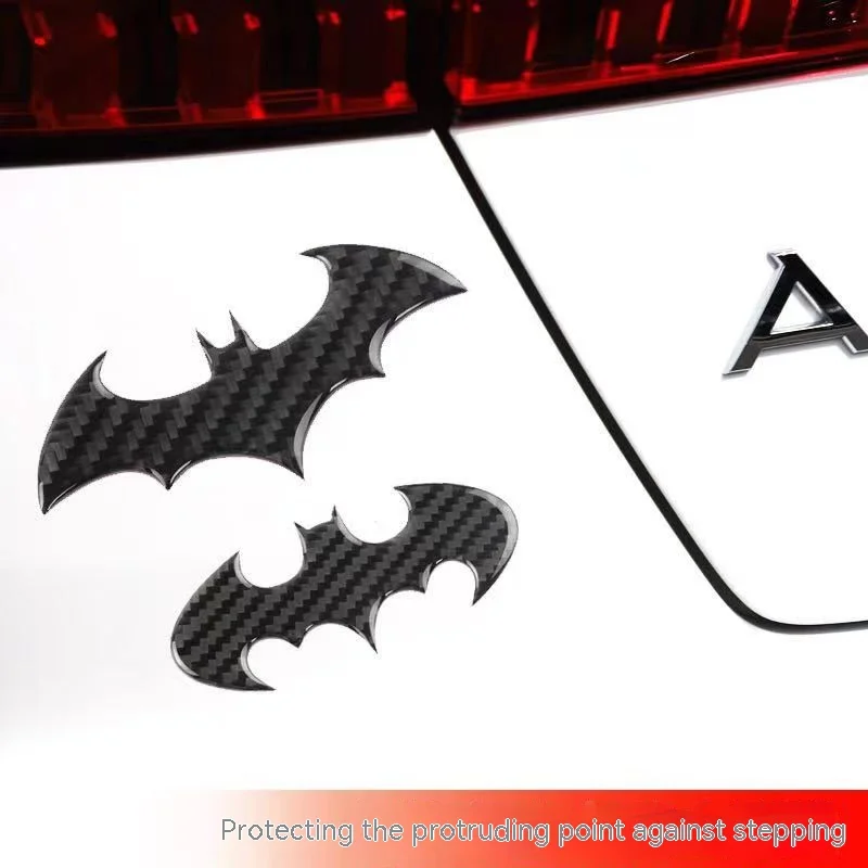 

Car Carbon Fiber Bat Sticker Decal For Car Truck SUV Auto Bumper Windows Fender Motorcycle Logo Emblem Badge Car-Styling 3Sizes