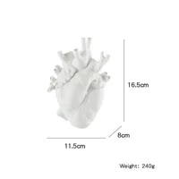 DRY Pot Art Human Statue Vase Container Simulated Anatomy Heart Decorative Gift  Aesthetic Room Decor 2