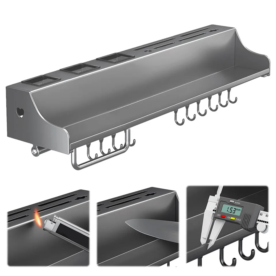 60CM Punch-Free Metal Kitchen Storage Rack