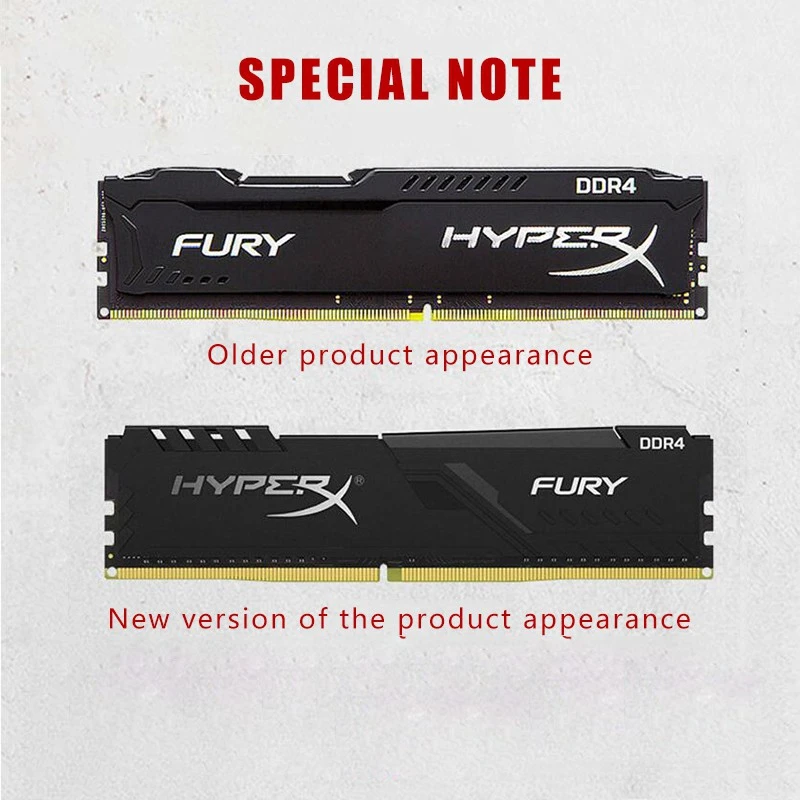 Desktop Ram Memory Desktop Memory Memoria Ram DDR4 8GB 16GB 32GB 3200MHz 2133MHz 2400MHz 2666MHz DIMM 288Pin 1.2V DDR4 RAM PC4-25600 21300 Memory HyperX FURY