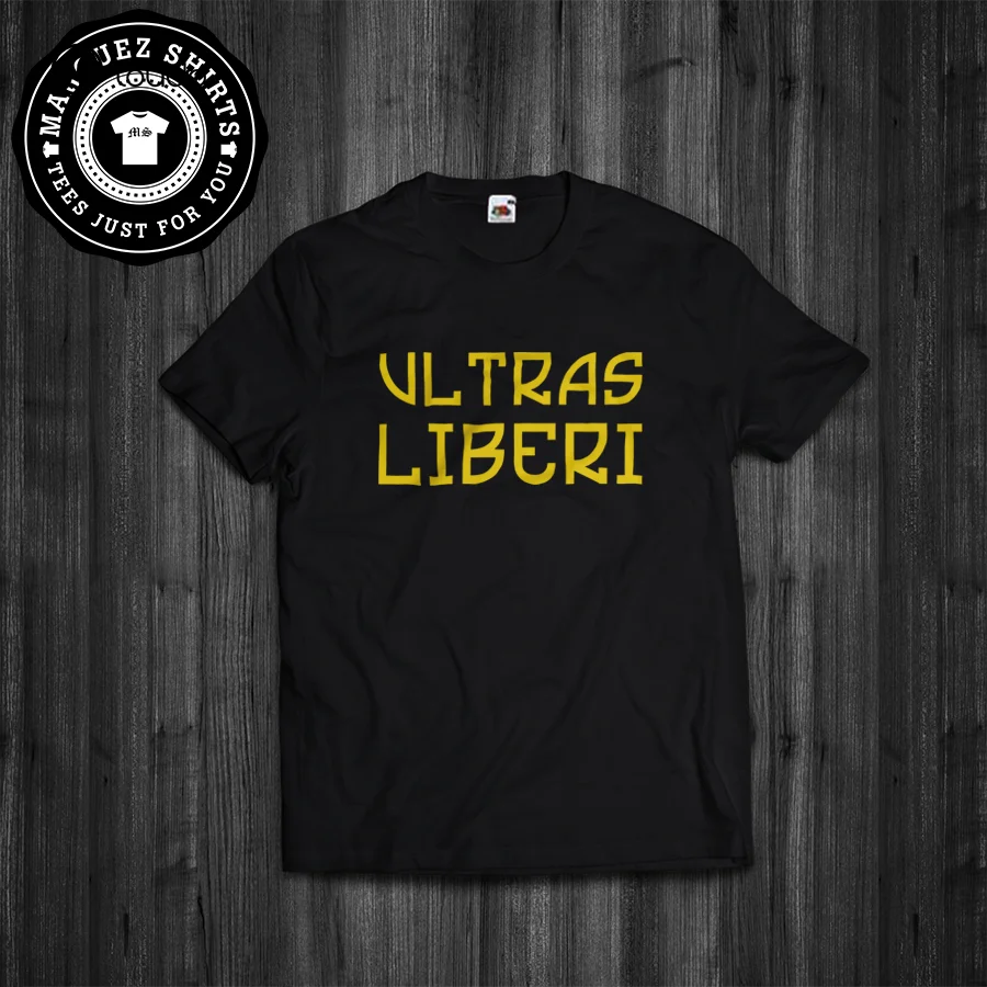 

Летняя футболка в стиле Ultras Liberi Fans Casual Tifosi горячая Распродажа футболка из 100% хлопка индивидуальная футболка для подростков унисекс