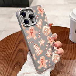 Elegant Leather Texture Christmas Santa Elk Shockproof Case - Solid Color Cover for iPhone 17 Air (8)