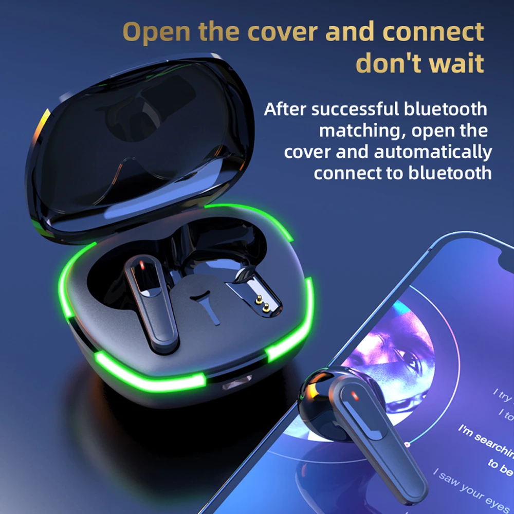Wireless Pro 60 TWS Fone Bluetooth Headphones Touch Control Earbuds with Mic Wireless Bluetooth Headset Sport Earphones 3