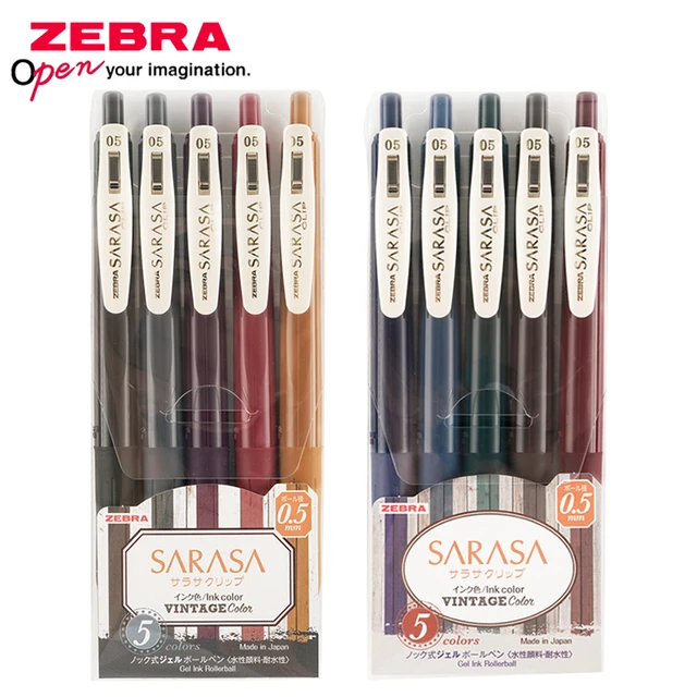 1pcs JJ5 Sarasa Clip Gel Pens Colored Ink 0.5mm Vintage Gel Ink