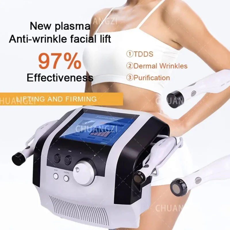 Ultrasonic Plasmas Sterilization Pen Beauty Items 2In1 RF Equipment Jet Plasma Lift Acne Shower Ultrasound Treatment