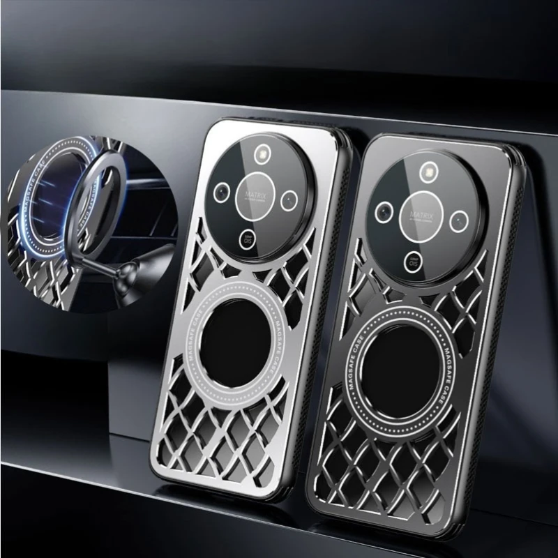 Enhanced Heat Dissipation Aluminum Alloy Magnetic Case with Wireless Charging and Shockproof Lens Film Cover