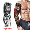 Waterproof Temporary Tattoo Sticker Totem Geometric Full Arm Large Size Sleeve Tatoo Fake tatto flash tattoos for men women 4