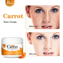 

Minch Face Whitening Cream Carrot Face Cream Dark Spot Corrector Brighten Blemish Freckle Remover Natural Korea Skin Care 10ml