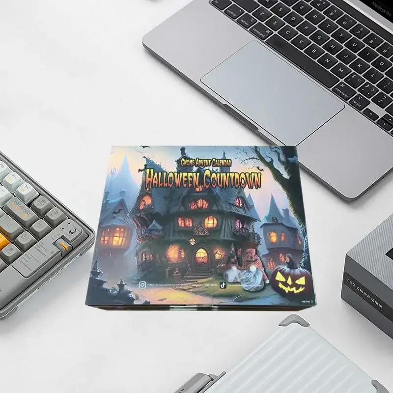 Calend&aacute;rio Do Advento Do Natal, Mini Cartoon Countdown, Halloween Gnome, ，