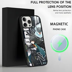 Miyabi Hoshimi Magnetic Magsafe Wireless Charging Phone Case for iPhone 14 Plus (Z1)
