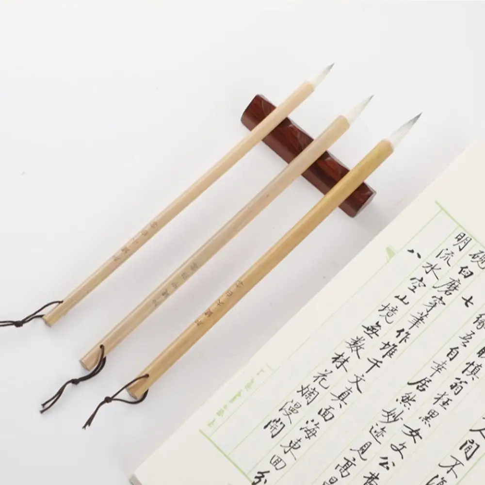 유화 수채화 중국 서예 붓 늑대털 대나무 경전 쓰기 붓 유화 미술 붓 미술 용품