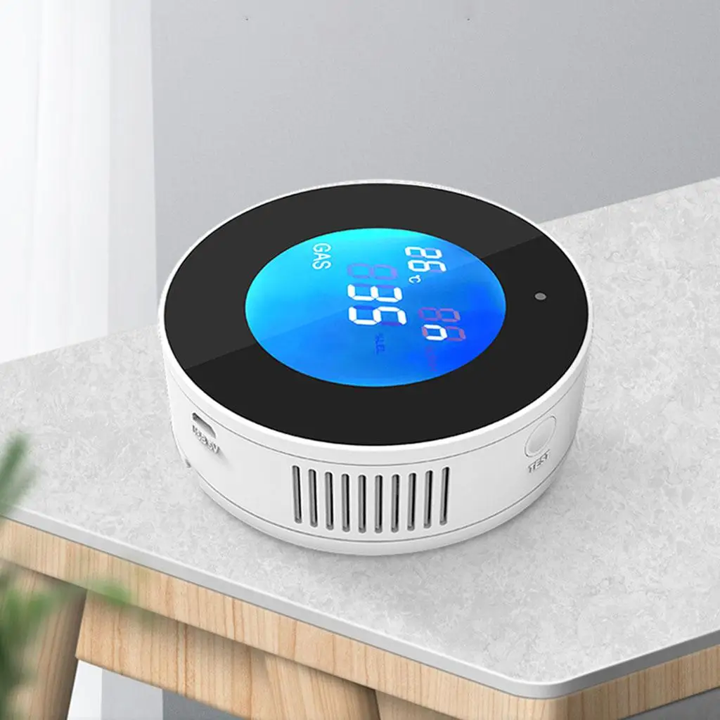 Smart WiFi Gas Detector Monitor Combustible Gas Leak Detection High Sensitivity Sensor Warning Propane Sensor for Garage RV