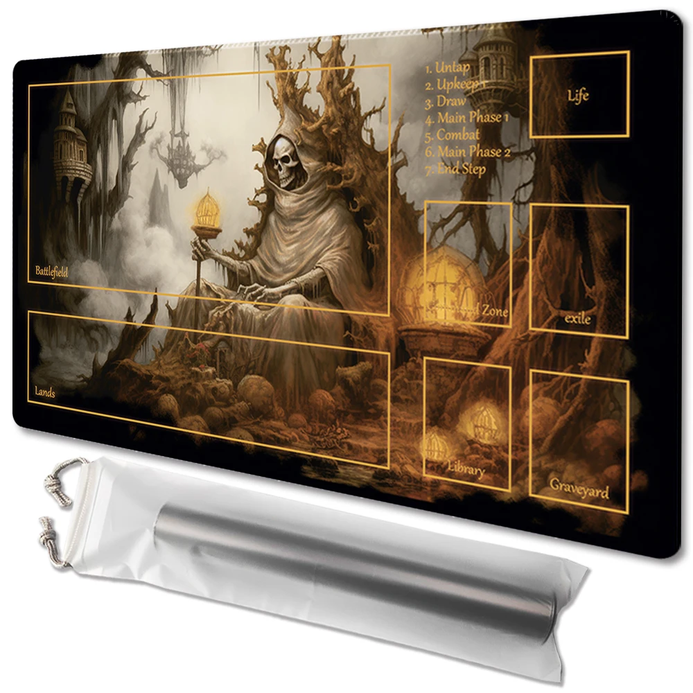 

HELLS-CARETAKER-Board Game TCG Playmat Table Mat Game Size 60X35 CM Mousepad Compatible for MTG CCG