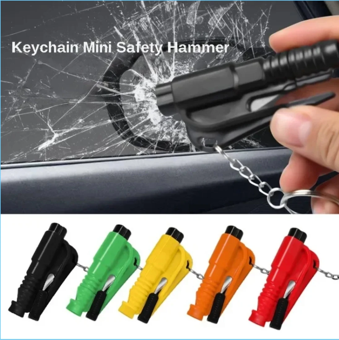 Safety Hammer Rescue Whistle Car Escape Tool 2-in-1 Window Breaker Seatbelt Cutter Emergency Escape Tool For Car car safety hammer safety hammer window breaker seatbelt cutter tool