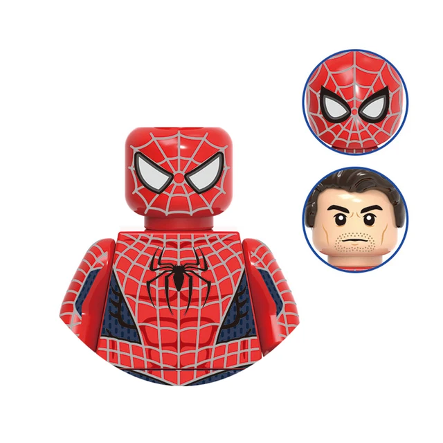 Brand DISNEY Spiderman Spider-Gwen Building Block Doctor Octopus Mysterio Miles Morales Lizard Electro Action Figure Kid Toys M-X1838