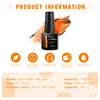 MEET ACROSS 7ml Vintage Amber Gel Polish Translucent Jelly Nail Gel Soak Off Uv Led Semi Permanent Manicure Nail Polish 6