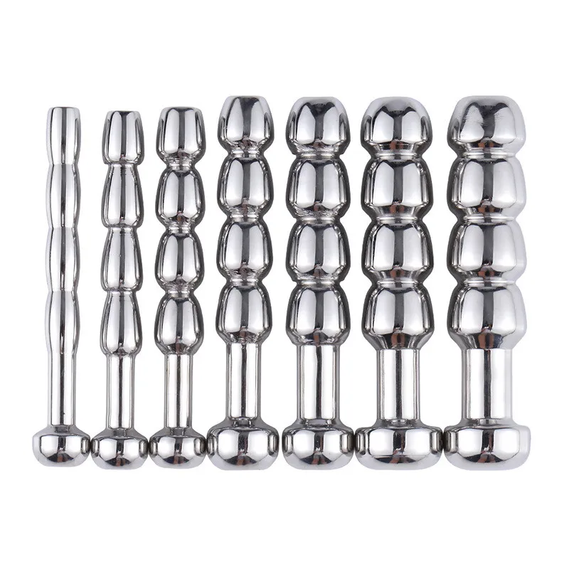 Urethral Dilatation Matel Catheters Beads 5/6/7/8/9/10/11mm For Male Sex Toy Penis Stimulation Horse Eye Stick Urethral Sounds