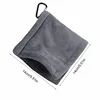 1PC Golf Ball Cleaning Towel Club Towel Outdoor Hook Towel Microfiber Velvet Outdoor Convenient Hhanging Waist Sports Club Cloth 2