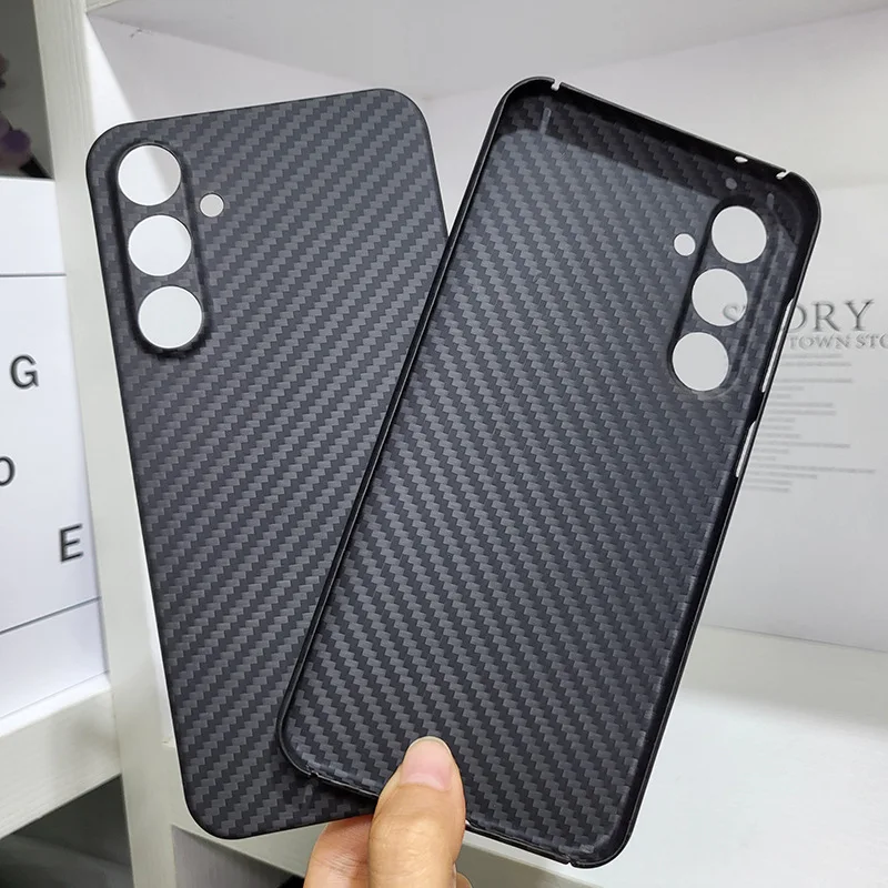 

Чехол из 100% натурального углеродного волокна для Samsung Galaxy S23 FE, легкий Ультратонкий Твердый защитный чехол на заднюю панель телефона S23FE