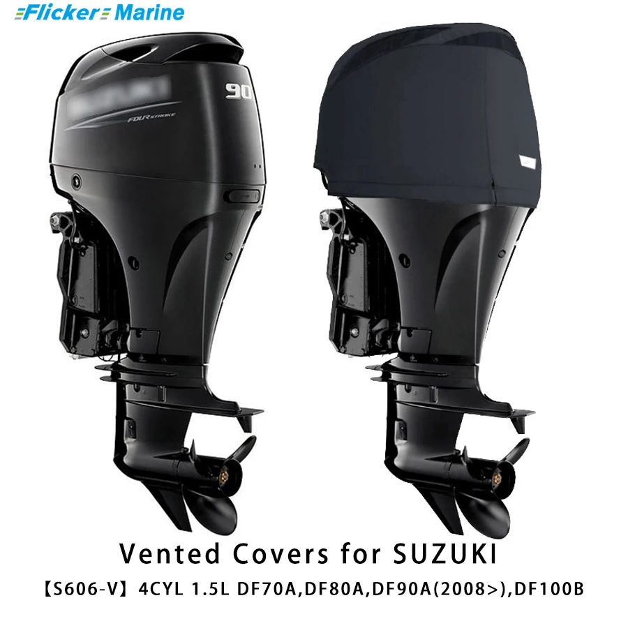 Flickermarine Ventilation Hood for Suzuki 90hp Outboard Engines DF70A,DF80A,DF90A(2008)