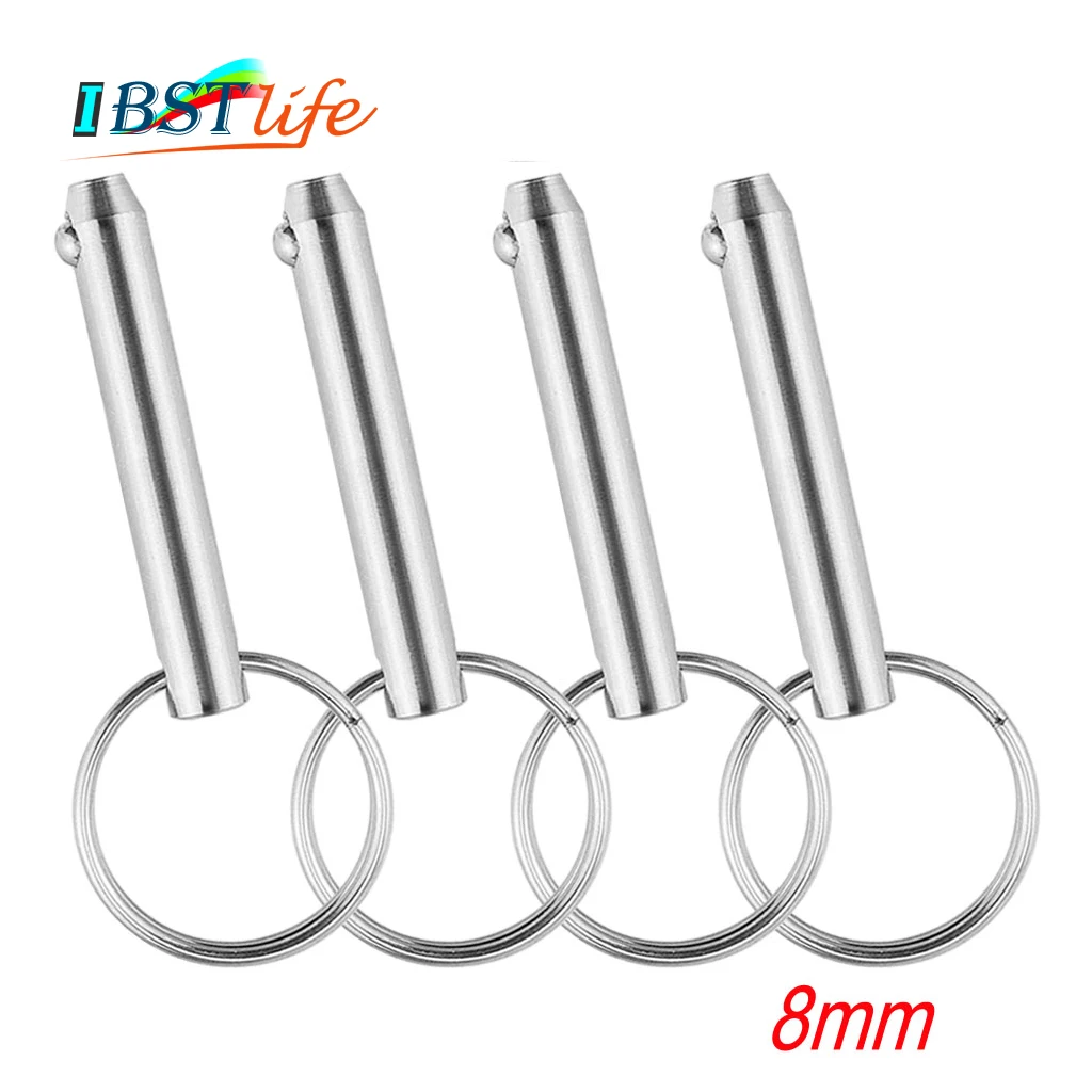 

4X 8mm BSET MATEL Marine Grade Quick Release Ball Pin for Boat Bimini Top Deck Hinge Marine Stainless Steel 316 Boat Accessories