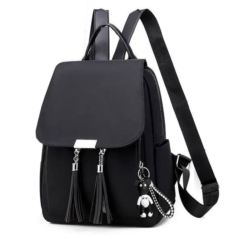 Say goodbye to being bulky! A dual-purpose Oxford cloth backpack for girls, featuring lightweight design and strong load-bearing