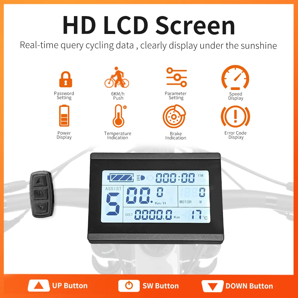 Ebike LCD ディスプレイ メーター E-Bike KT-LCD3U 計器 S70b1517717a7497681b7d2ddf4c78