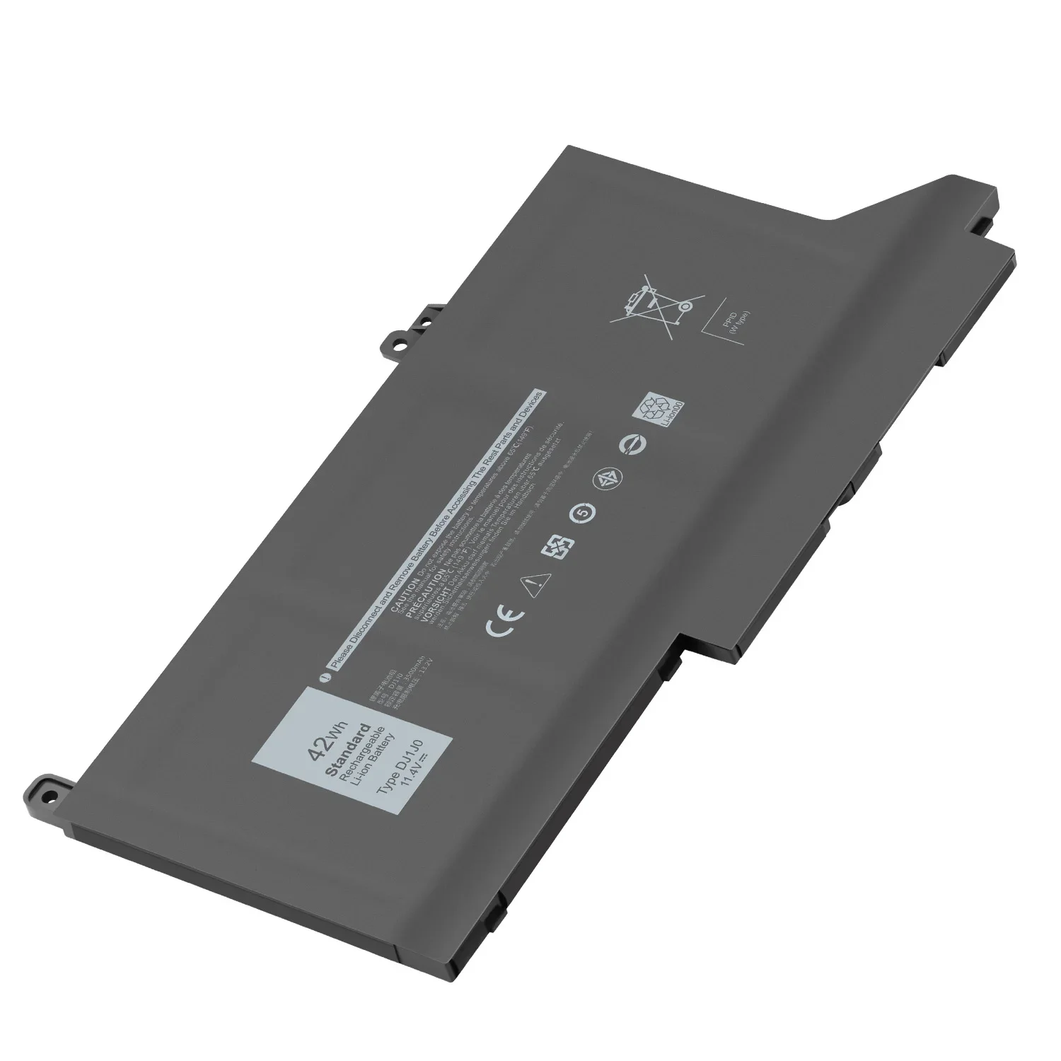 Dj1j0 42wh 3-cel Laptopbatterij Voor Dell-Breedtegraad 12 7280 7290 E7280 E7290 13 7380 7390 E7380 E7390 14 7480 7490 E7480 E7490