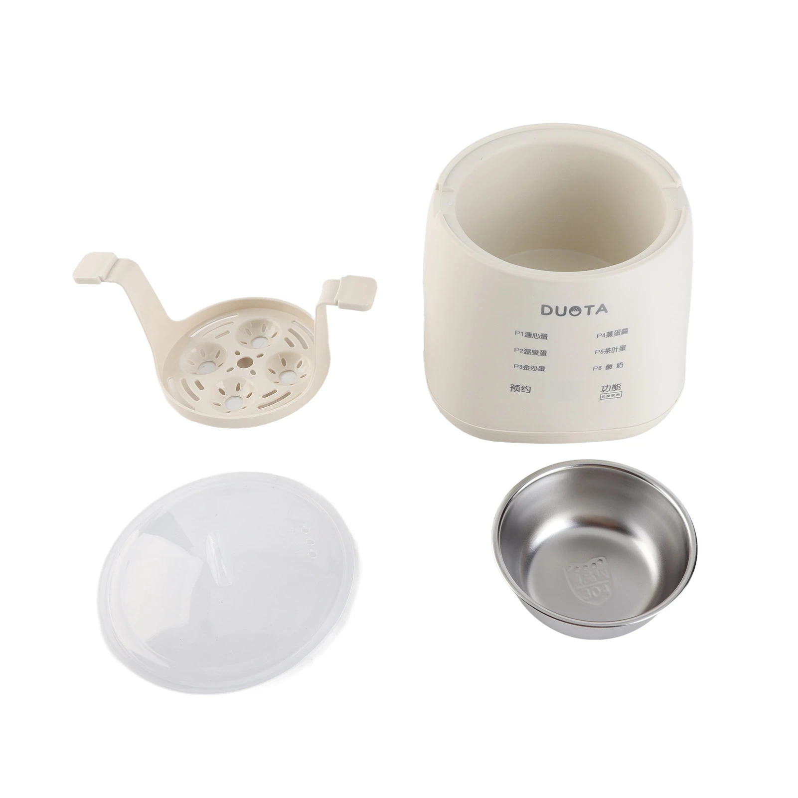 Egg Boiler Egg Poacher Electric Egg Cooker 6 Functions Hard Boiled Egg Cooker Poacher with Auto Shut Off Feature Steaming Bowl 2