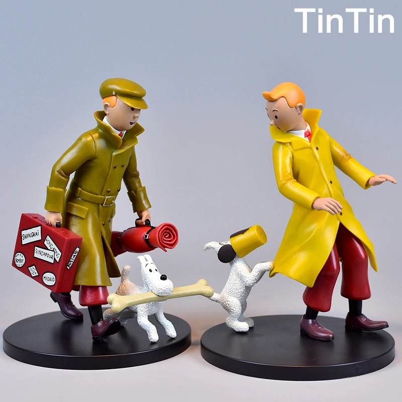 New Adventures Of Tintin Anime Figure Tintin And Snowy Action