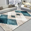 Modern Blue Geometric Carpets for Living Room Light Luxury Colour Rugs for Bedroom Decor Sofa Large Area Soft Lounge Floor Mat 3