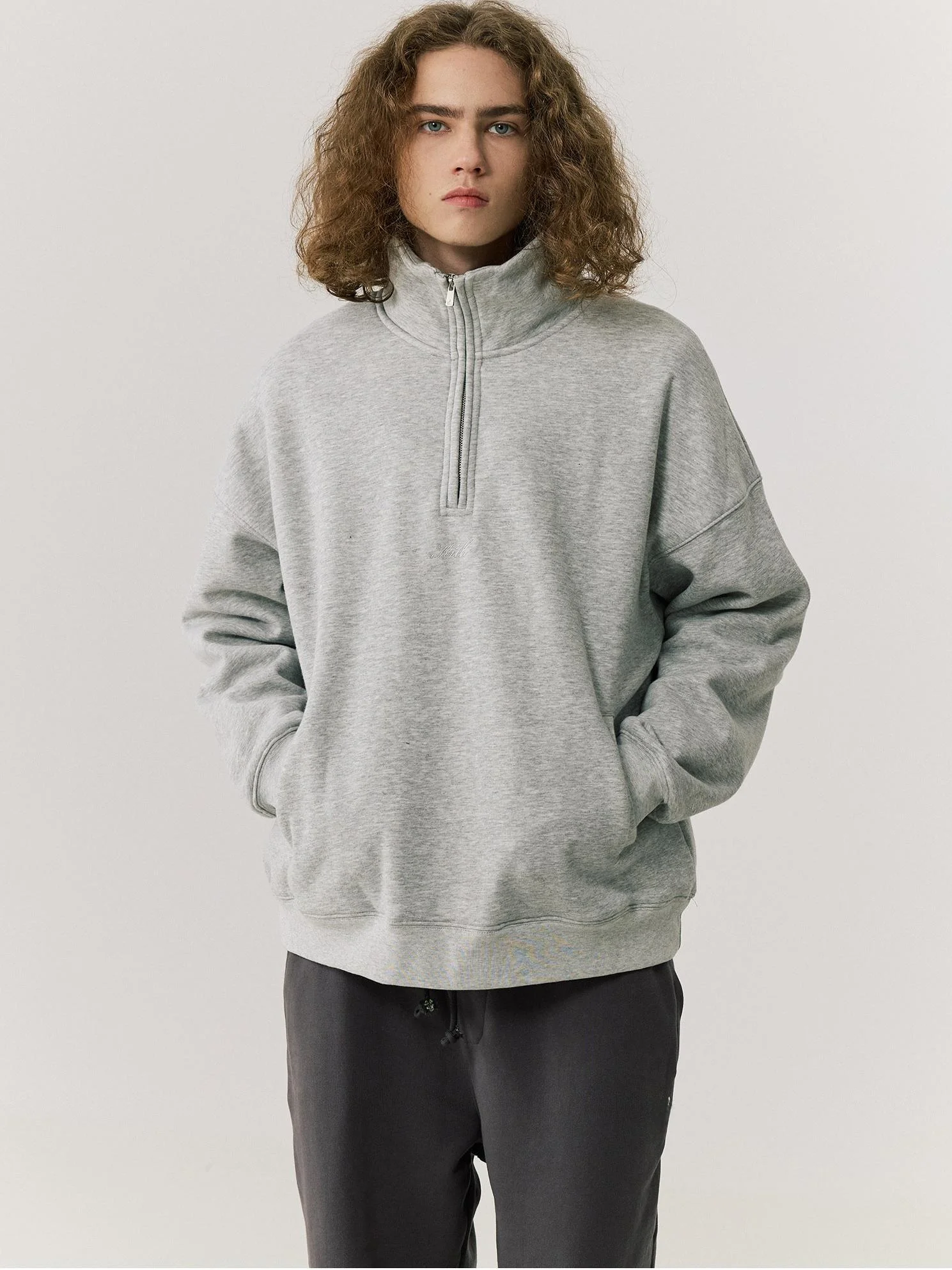 KITH American Sle Fce Lined Hoodie f Zip Autumn Winter ex Jaet Heavyweight Couple Outwear Casual Cotton Sweatirt