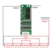 5S 15A Li-ion Lithium Battery BMS 18650 Charger Protection Board 18V 21V Cell Protection Circuit 3