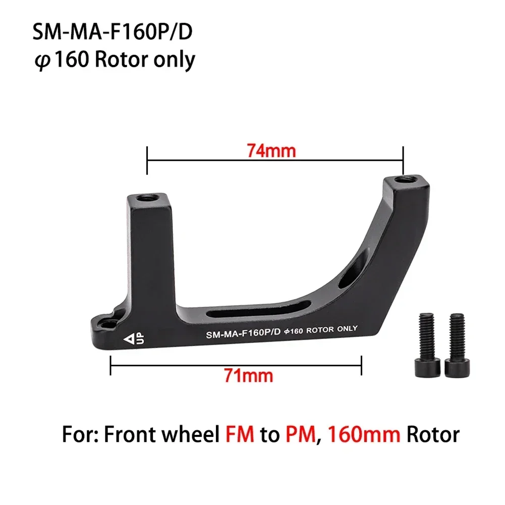Road Bike Disc Brake-Caliper Adapter Flat Mount To Post Mount Post F140/F160/R140MM