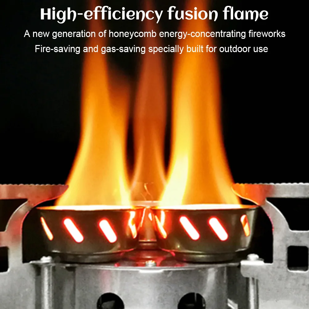 Camping Gas Burner Portable Camping Split Stove Gas Burner 11000W High Power Outdoor Cooking Gear With Storage Bag For Hiking Emergency Use
