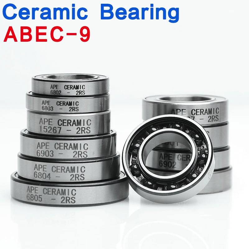 pcs of 6902 bicycle hybrid ceramic bearing ABEC-9 6802 6803 6805