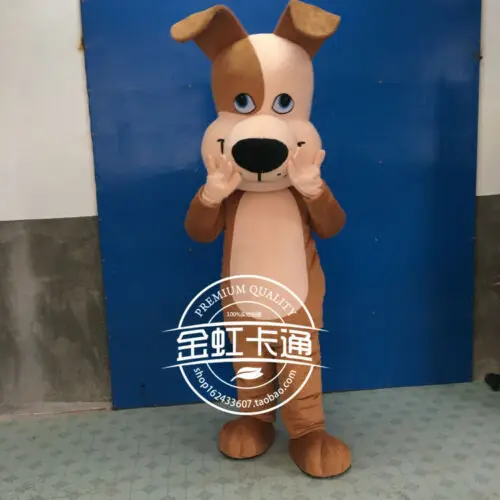 New Adult Halloween Christmas Dog Mascotte Fancy Cartoon Mascot Costume Peluche Fancy Dress Mascot Costume