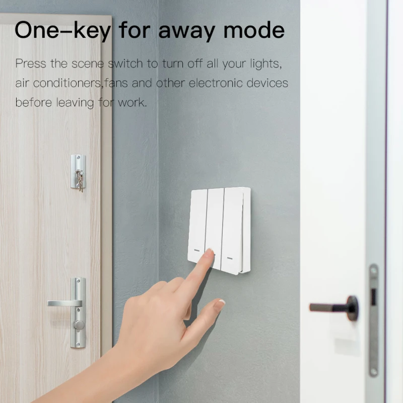Tuya ZigBee 1-3 Gang Wireless Scene Switch Push Button Controller ...