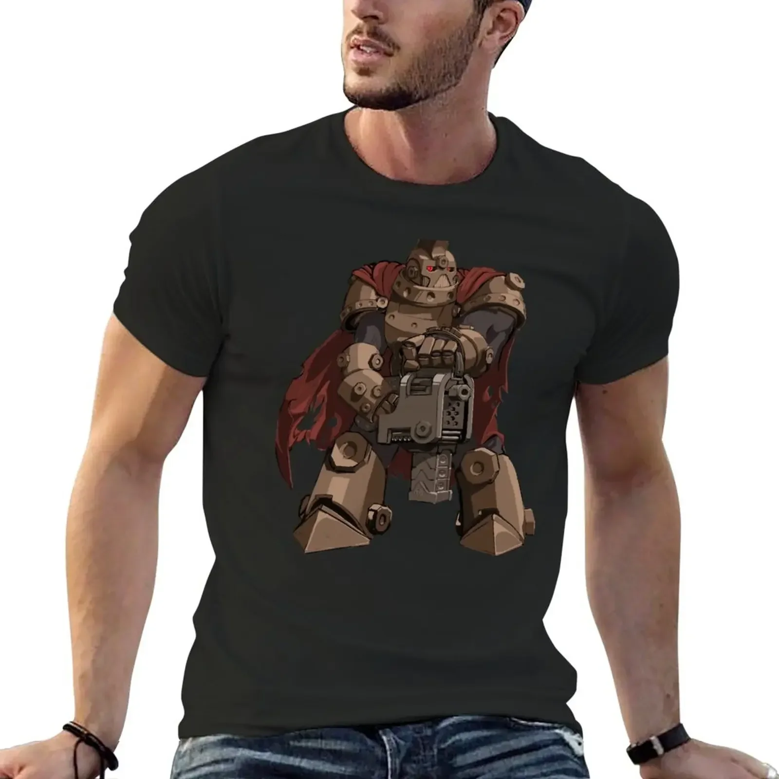 Steampunk Space Marine T-Shirt Oversize Anime Kawaii Clothes Maglietta Da Uomo