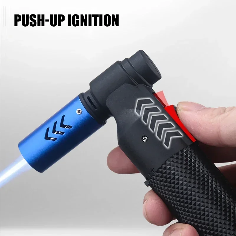 Honest Gun Strong Windproof Blue Flame Cigar Adjustment Spray Gun 1300 &deg; Outdoor Camping Stylish Torch Lighter Gadgets Bbq Lighter Butane Gas Lighter Cigarette Lighter