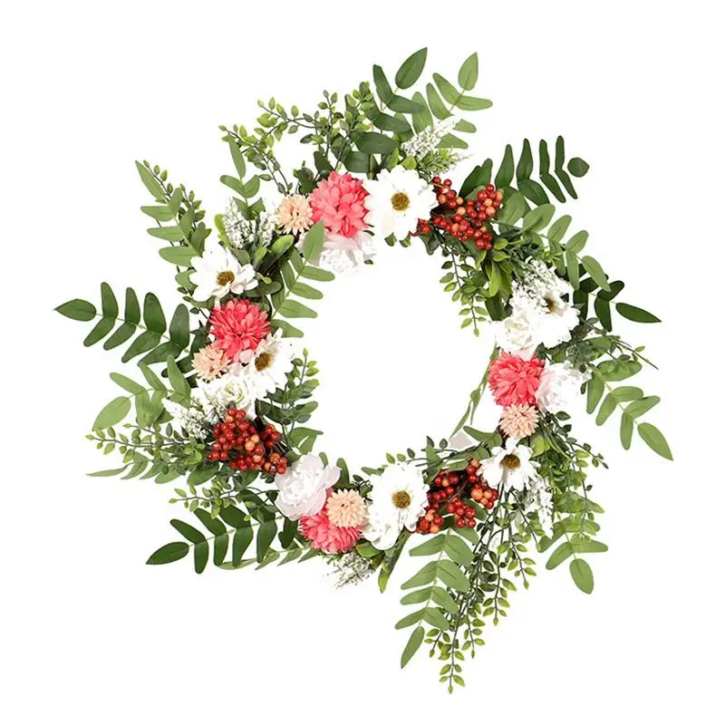 

Artificial Flower Wreath Artificial Flower Wreath Home Decoration Handmade Wreaths For Front Door Welcome Sign Farmhouse Cottage