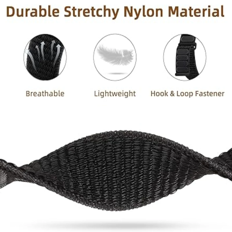 Comfortable Nylon Loop Strap for Smartwatch Bands