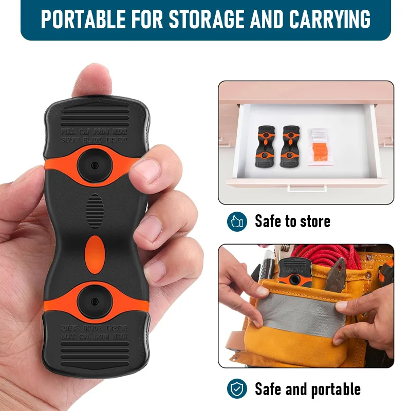 Plastic /Metal Razor Blade Scraper Edge Removal Tool with Blade Label Sticker Decal Removal Car Window Tint Vinyl Application 2