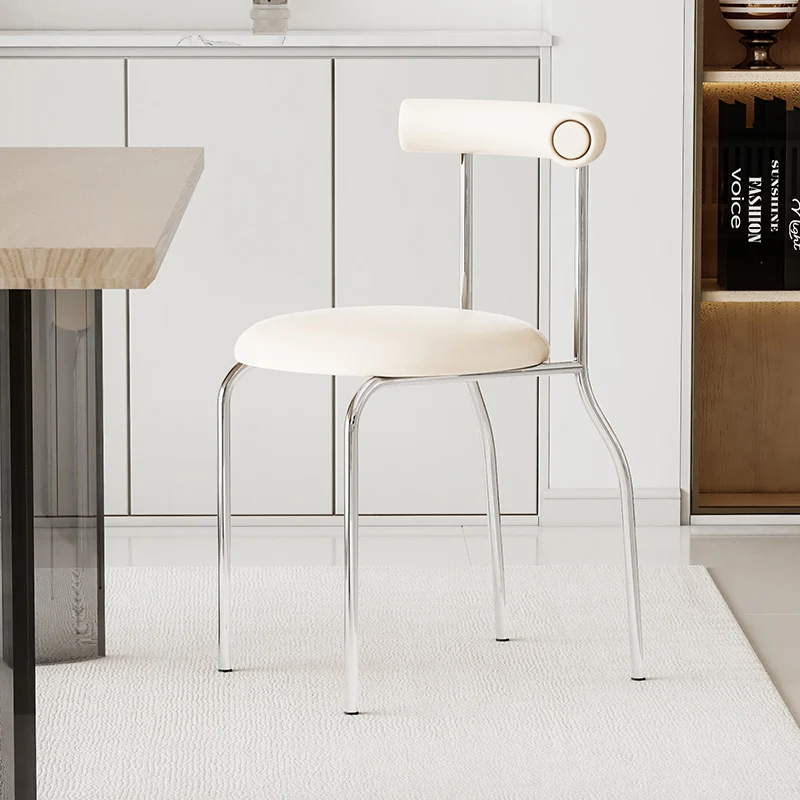 Elegant Vintage Cream Dining Chair