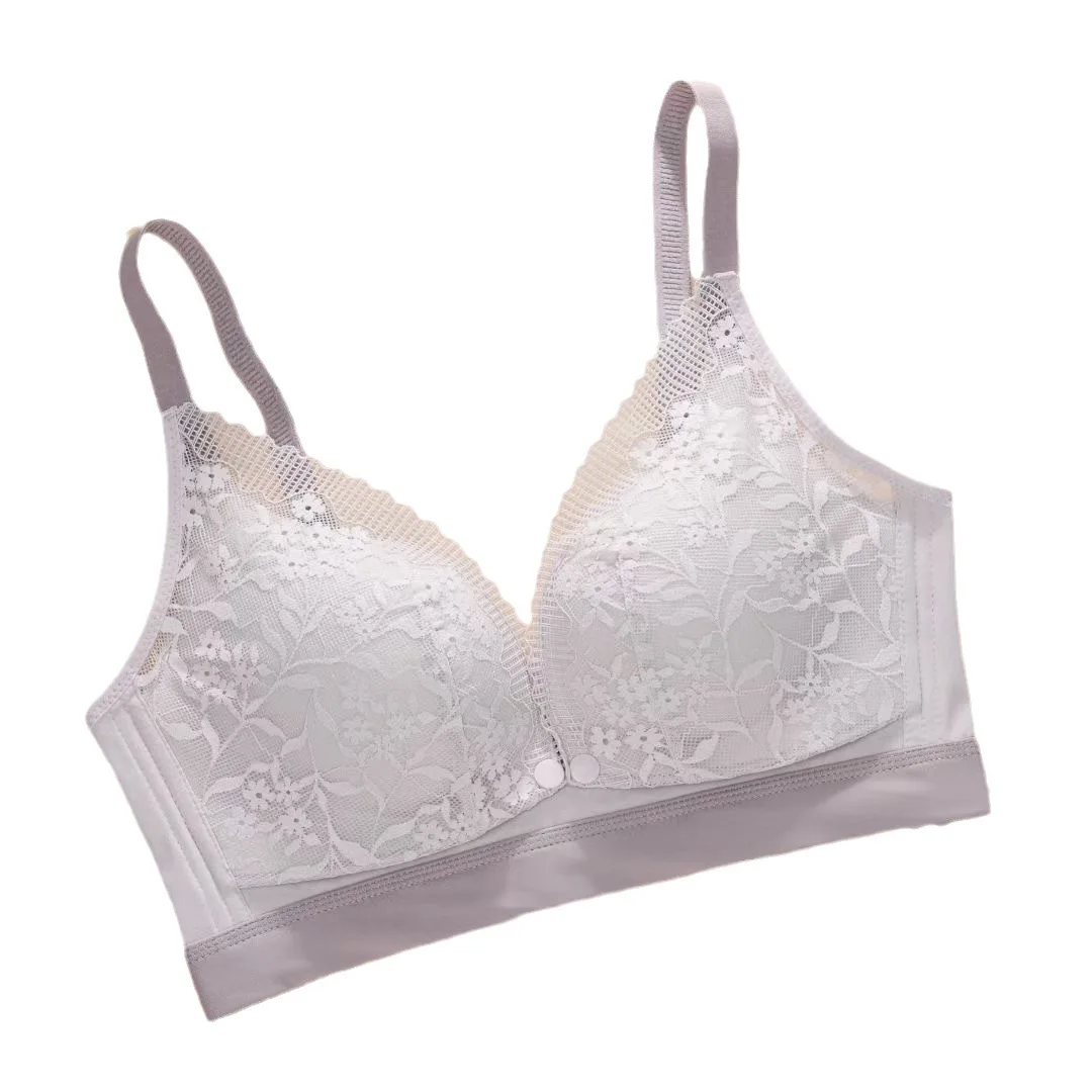 Summer Pregnant Women's Breastfeeding Underwear Gathering Anti sagging Summer Thin Pregnancy Breastfeeding Bra Large Bra 3